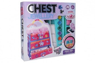 Kreativní set Tvorba dřevěné šperkovnice 20x15x5,5cm v krabici 30x30x6cm Kreativní set Tvorba dřevěné šperkovnice 20x15x5,5cm v krabici 30x30x6cm