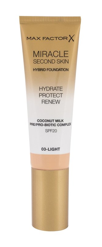 Max Factor Miracle Second Skin Makeup 30 ml 03 Light SPF20 pro ženy