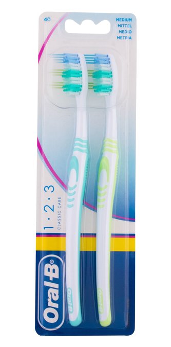 Oral-B 1-2-3 Zubní kartáček Classic 2 ks Medium unisex