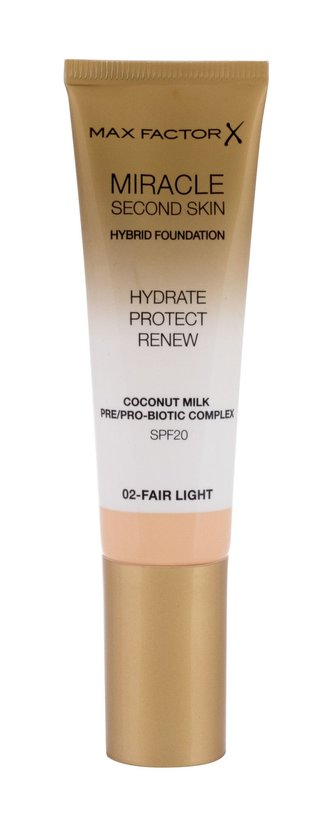 Max Factor Miracle Second Skin Makeup 30 ml 02 Fair Light SPF20 pro ženy