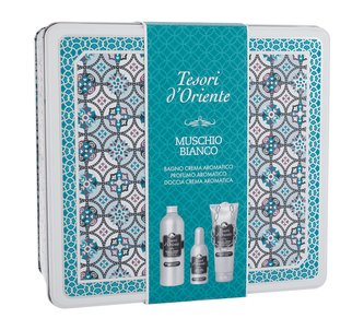 Tesori d´Oriente Muschio Bianco parfémovaná voda 100 ml + sprchový krém 250 ml + pěna do koupele 500 ml