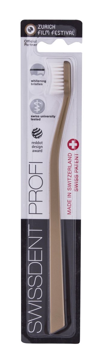 Swissdent Profi Zubní kartáček Whitening 1 ks Gold Soft unisex