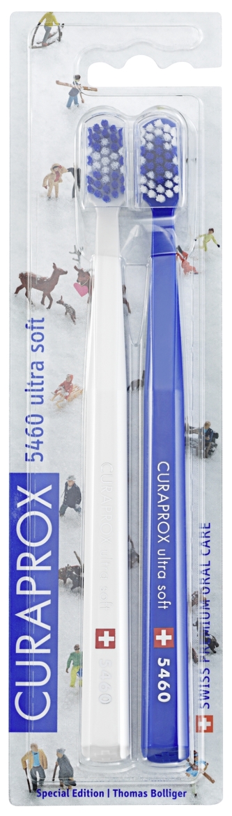 Curaprox Velmi jemný zubní kartáček 5460 Ultra Soft Winter 2019 - Blue 2 ks unisex