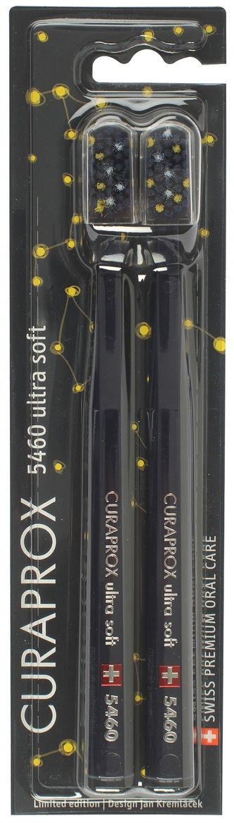 Curaprox Veľmi jemná zubná kefka 5460 Ultra Soft Night Edition 2 ks unisex