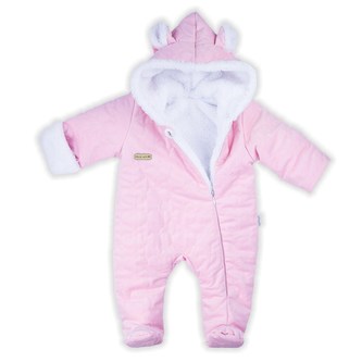 Zimní kojenecký overal Nicol Kids Winter růžový - velikost 68 (4-6m)