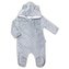 Kojenecký overal z Minky Nicol Bubbles šedý - velikost 74 (6-9m)
