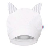 Luxusná detská zimná čiapočka s uškami New Baby Snowy collection - veľkosť 74 (6-9m)