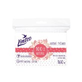 Papierové vatové tyčinky 100% natural Linteo 160 ks v sáčku
