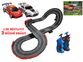 Autodráha 340cm 2ks aut s ovladači v krabičce