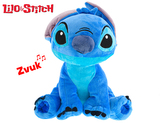 Lilo a Stitch - Stitch plyšový 30cm sediaci na batérie so zvukom 10m+
