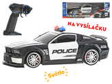 R/C auto polícia 33cm 1:12 plná funkcia na batérie so svetlom 2.4GHz v krabičke