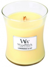 WoodWick oválná váza Lemongrass & Lily 275g