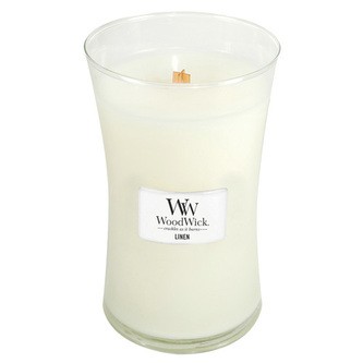 WoodWick oválna váza Linen 609,5g