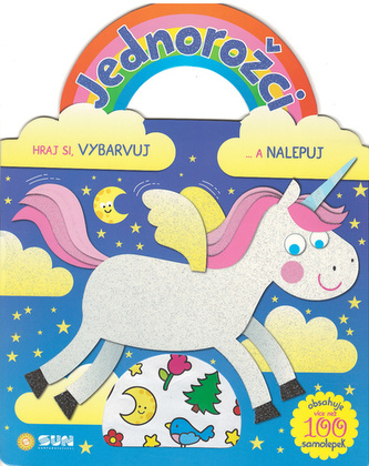 Jednorožce modrá - Hraj sa, vyfarbuj a nalepuj