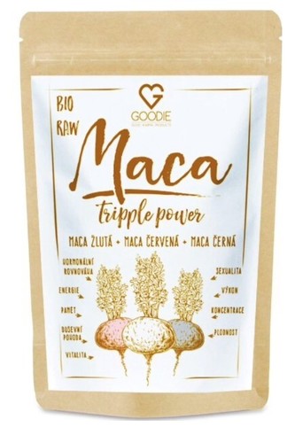 Goodie Maca Tripple Power BIO 150 g (žlutá+černá+červená maca)