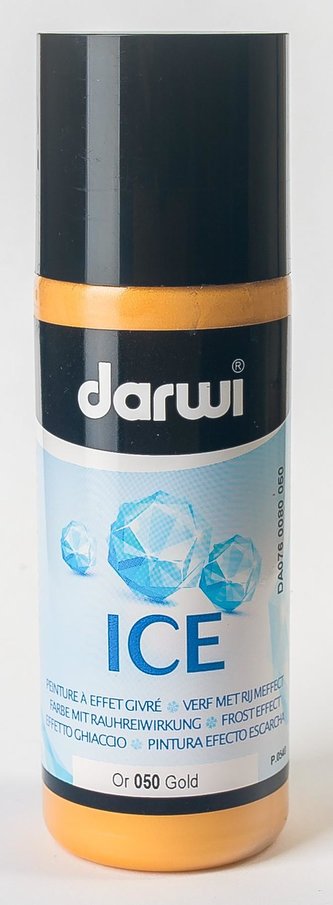 DARWI ICE satinovacia farba na sklo 80ml zlatá