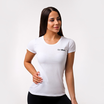 Dámské tričko Basic White - GymBeam - Velikost M