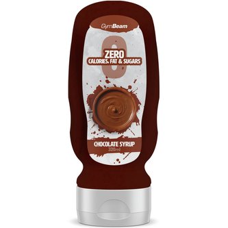 Bezkalorický sirup Chocolate Syrup 320 ml - GymBeam - čokoláda