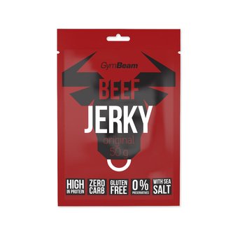 Sušené maso Beef Jerky - GymBeam - teriyaki - 10 x 50 g