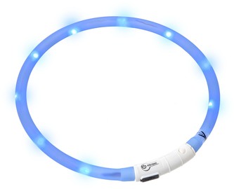 KARLIE svit.LED obojok pre psov 70cm modry