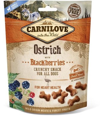 Carnilove Dog Crunchy Snack Pštros, Blackber. a čerstvé mäso 200 g