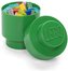 LEGO úložný box okrúhly 123 x 183 mm Dark Green
