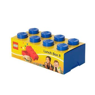 LEGO box na desiatu 100 x 200 x 75 mm Blue