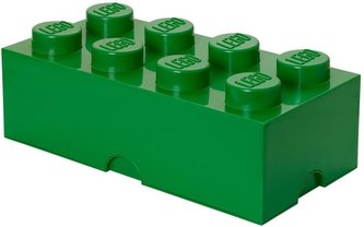 LEGO úložný box 8 Dark Green
