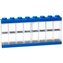 Sběratelská skříňka LEGO na 16 minifigurek - modrá
