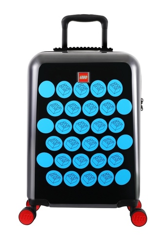 LEGO Luggage ColourBox Brick Dots 20\\\" - Černý/Modrý LEGO Luggage ColourBox Brick Dots 20\\\" - Černý/Modrý