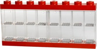 Zberateľská skrinka LEGO na 16 minifigúrok - červená
