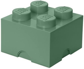 LEGO úložný box 4 Snad Green
