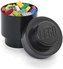 LEGO úložný box okrúhly 123 x 183 mm Black