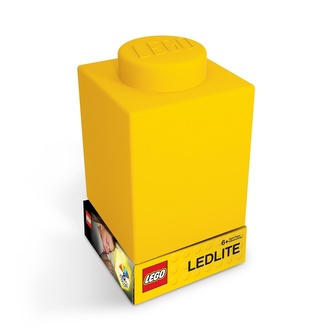 LEGO Classic Silikonová kostka noční světlo - žlutá