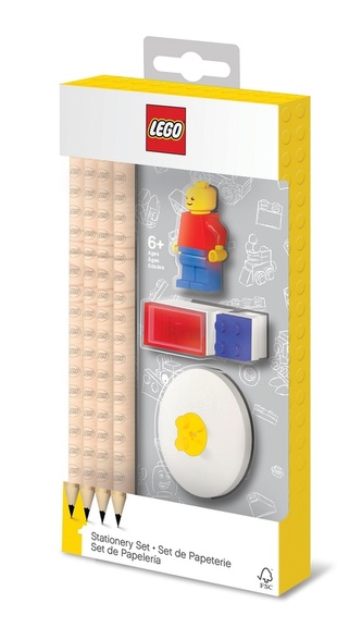 Sada papiernictva LEGO s minifigúrkou