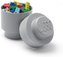 LEGO úložný box okrúhly 123 x 183 mm Medium Stone Grey