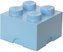 LEGO úložný box 4 Light Royal Blue