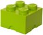 LEGO úložný box 4 Bright Yellow Green