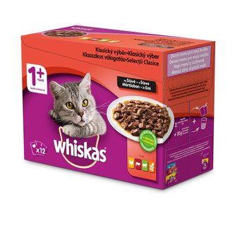 Kap.WHISKAS Klas.vyber ve stave 12pack