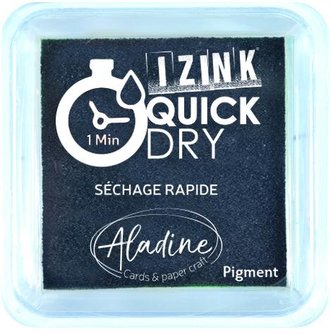 Razítkovací polštářek IZINK Quick Dry rychleschnoucí - černý Razítkovací polštářek IZINK Quick Dry rychleschnoucí - černý