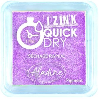 Izink Quick Dry razítkovací polštářek rychleschnoucí / pastelově fialový