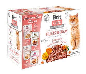 Kap.Brit Care Cat Flavour box Fillet in Gravy 12 x 85g Kap.Brit Care Cat Flavour box Fillet in Gravy 12 x 85g