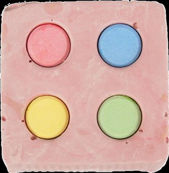 FLAM kalciova kostka barevna pro hlod. 120g