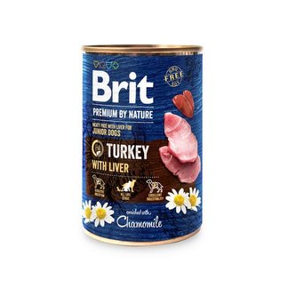 Konz.Brit Premium by Nature Turecko s pečeňou 400g