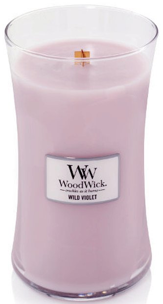 WoodWick oválná váza Wild Violet 609,5g
