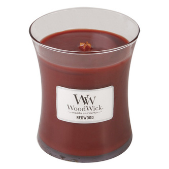 WoodWick oválná váza Redwood 275g