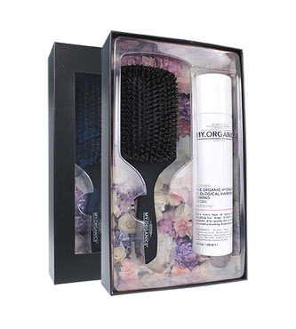 MY.ORGANICS Hairspray 250ml + Hairbrush Gift Box