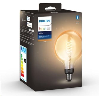 Hue Bluetooth žárovka LED Filament G125 E27 7W 550lm 2100K