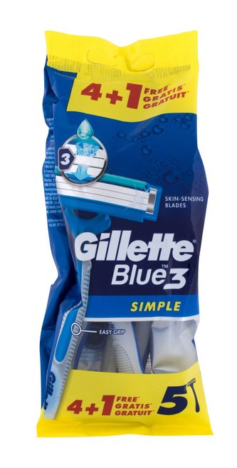 Gillette Blue3 Holicí strojek Simple 5 ks pro muže