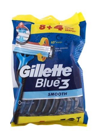 Gillette Blue3 Holicí strojek Smooth 12 ks pro muže